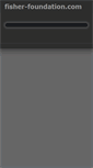 Mobile Screenshot of fisher-foundation.com